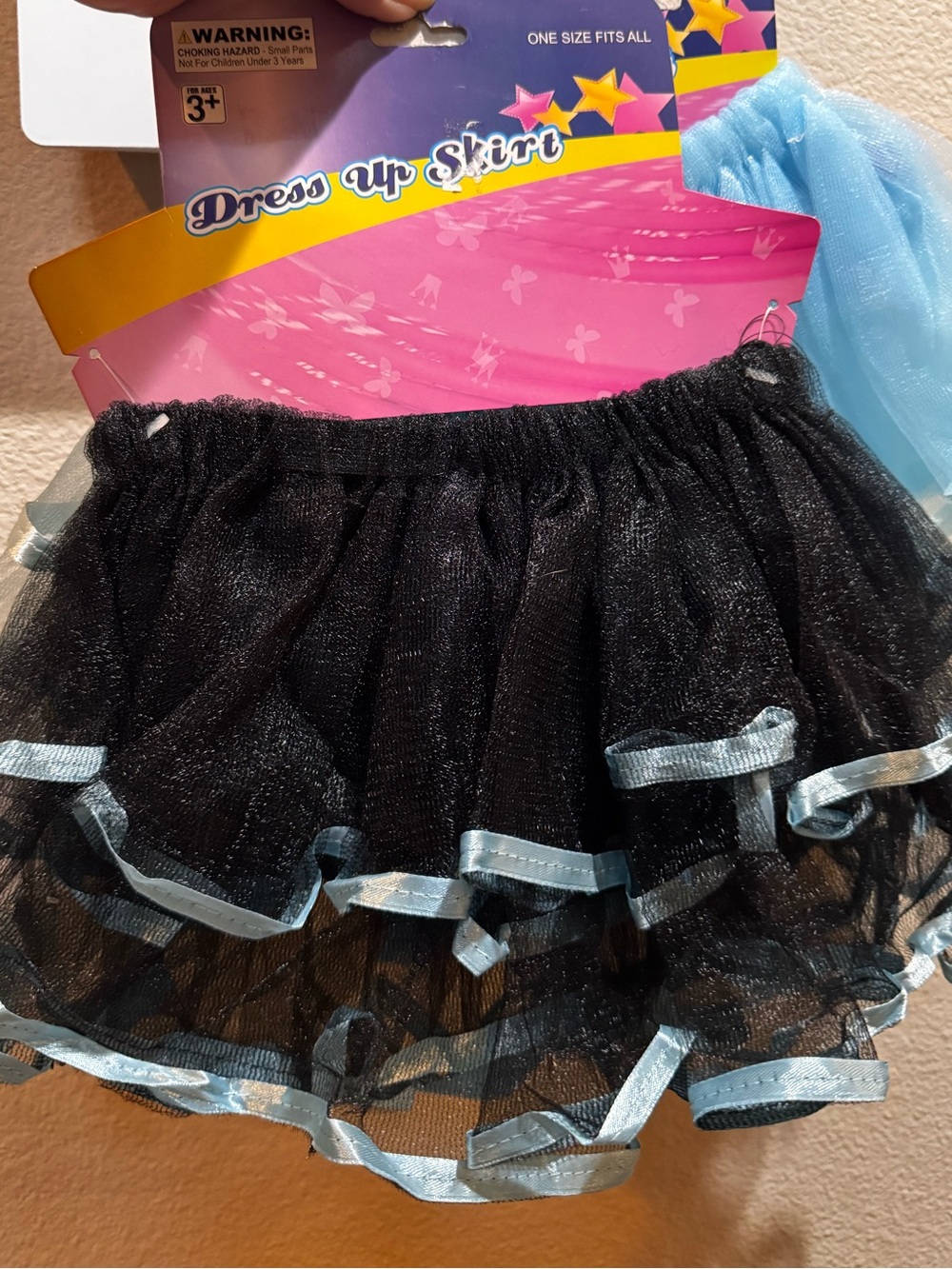 Dress Up Skirt for Kids - Black or Light Blue Tulle Skirts Size: 3+